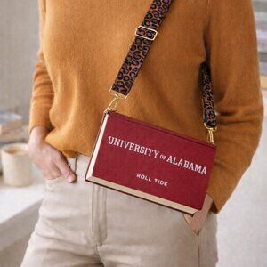 Bookmark Purse, Book Carrier, Paperback Purse, Animal Print Long Strap